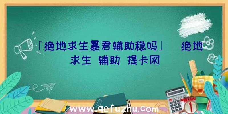 「绝地求生暴君辅助稳吗」|绝地求生